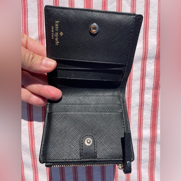 Kate Spade black-and-white polkadot small wallet - Picture 4 of 5